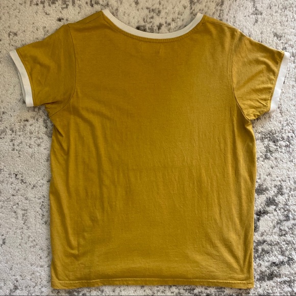Afends Byron Bay Track Mustard T-Shirt - Picture 6 of 6
